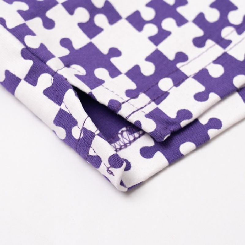 総柄チアパン　紫パズル