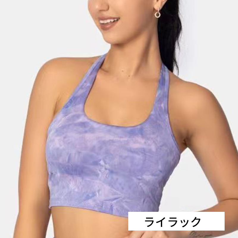 ブラトップ　ホルダーネック タイダイ柄