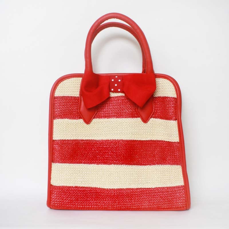 �ޥ��ܡ�������ܥ�Хå�(marine border ribbon bag)