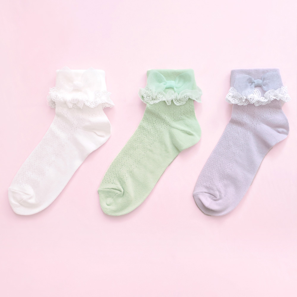 󥸡ܥ󥽥å organdy ribbon socks)