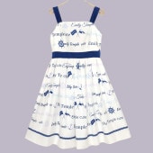 MARINEロゴ ノースリーブワンピース(MARINE logo sleeveless dress)