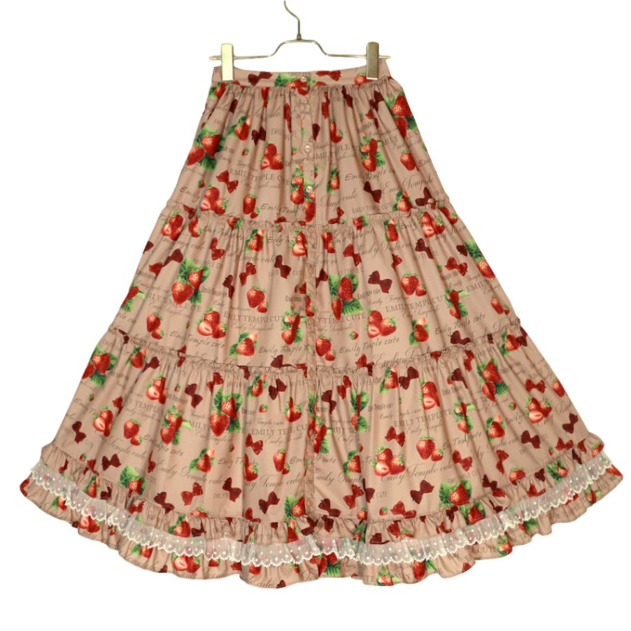 エミリーテンプルキュート　苺ゴブランスカート　ベージュ エミリーテンプルキュート 苺ゴブランスカート ベージュ 商品