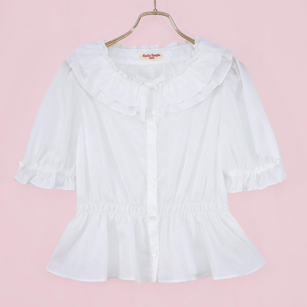フリルシャーリングブラウス(frill shirring blouse) | BLOUSE