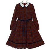 【最終値下】エミキュ♡いちごチェックキャミソールワンピ＆カチューシャ・セット♡ エミキュ♡いちごチェックキャミソールワンピ・カチューシャ
