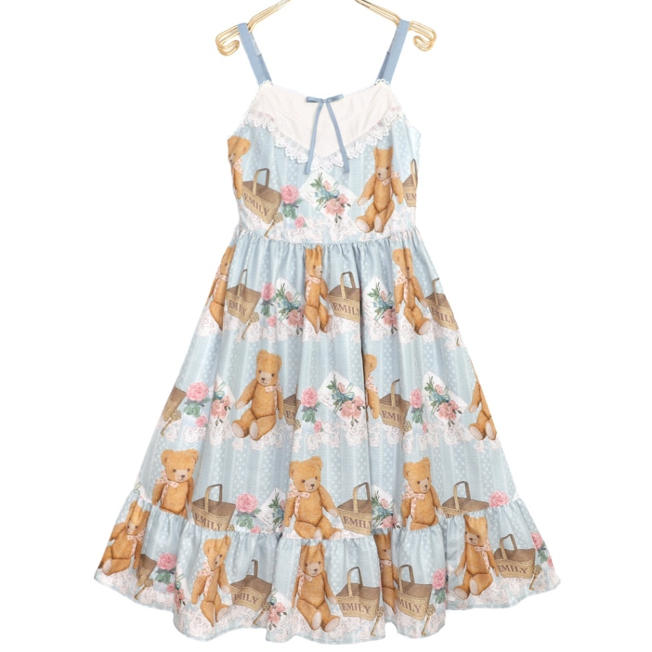 エミキュ 　My Teddy bear ワンピース My Teddy bearキャミソールワンピース(My Teddy bear camisole dress