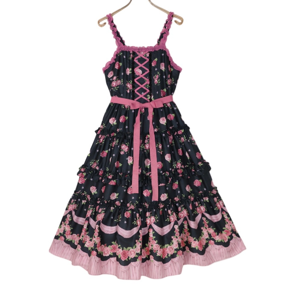 �ե��ROSE����ߥ�����ɥ쥹(frill ROSE camisole dress)