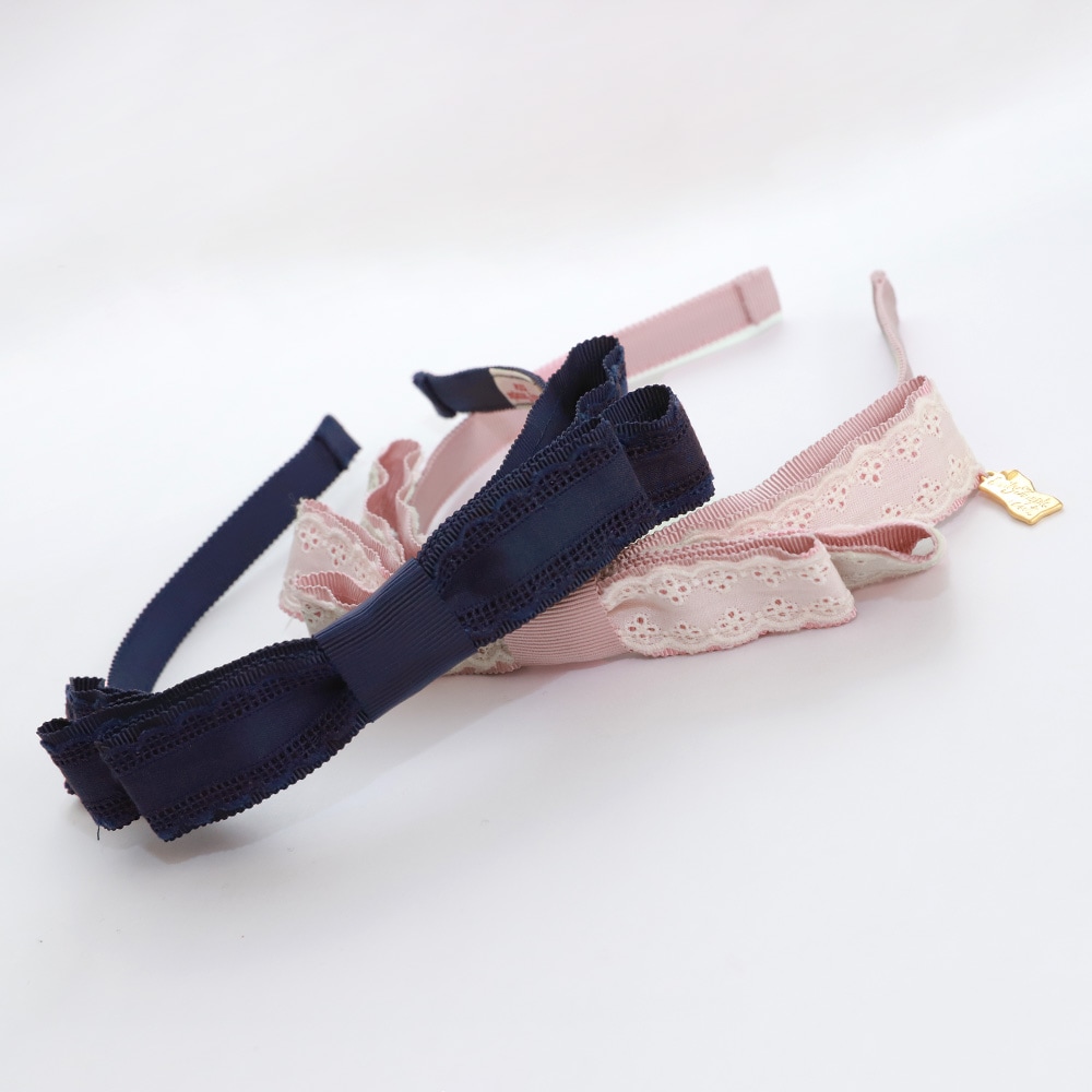 �졼����ܥ󥫥��塼���� (Lace ribbon headband)