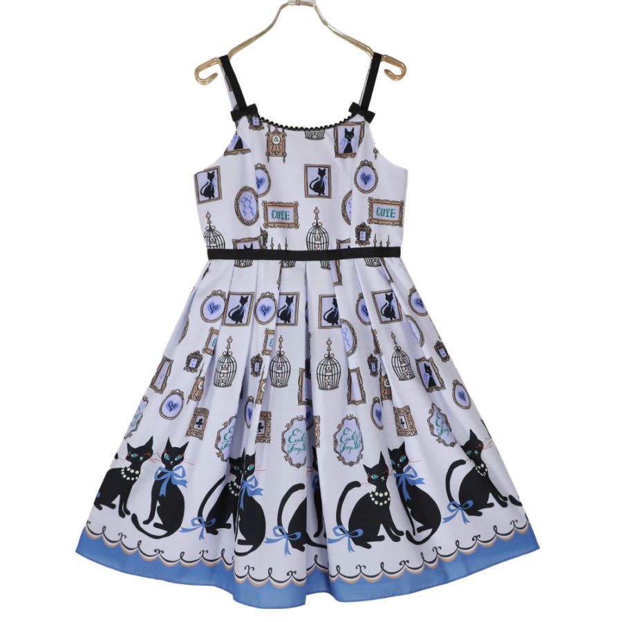 Emily Temple cute Velvet Catsキャミワンピ ネイビー Velvet Cats OP by Emily Temple Cute