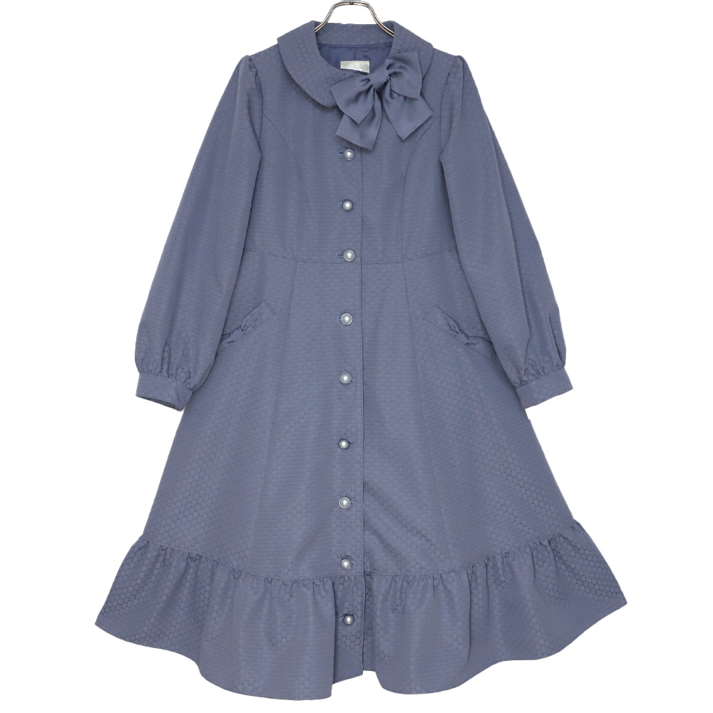 ��ܥ󥸥㥬���ɥ�����(Ribbon jacquard coat)