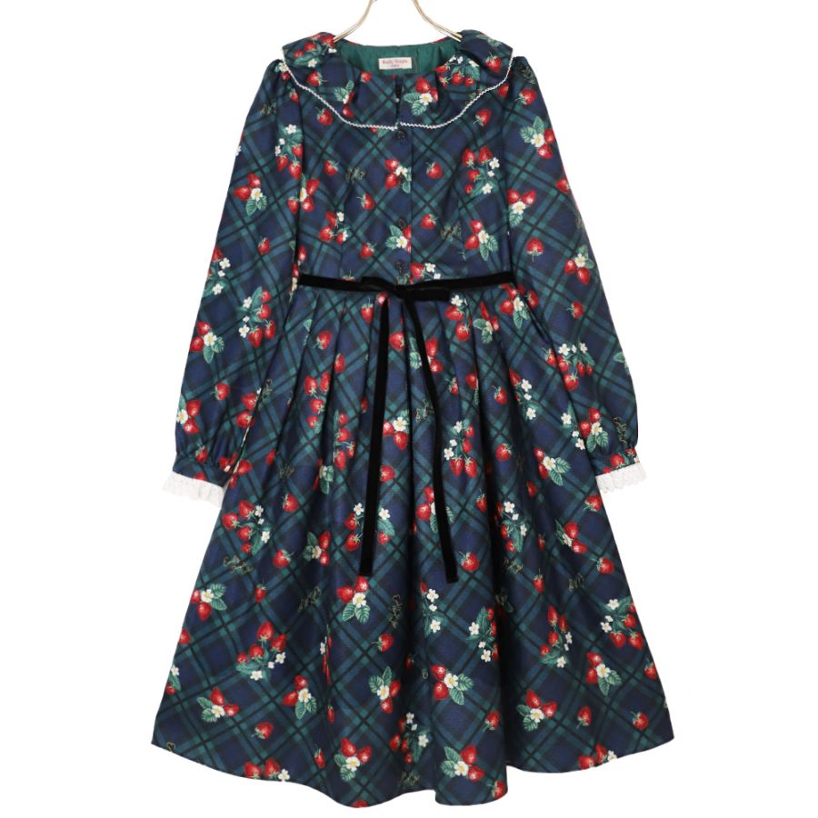 Strawberry Tartan ワンピース (Strawberry tartan dress) | ONE PIECE