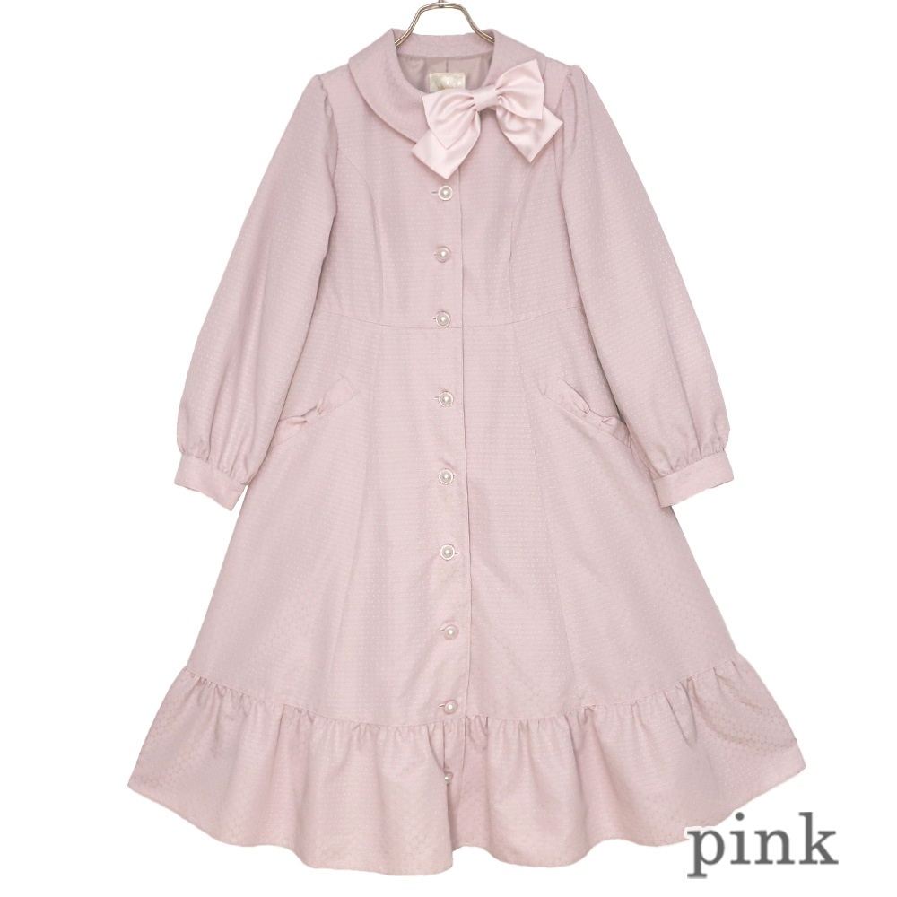 ��ܥ󥸥㥬���ɥ�����(Ribbon jacquard coat)