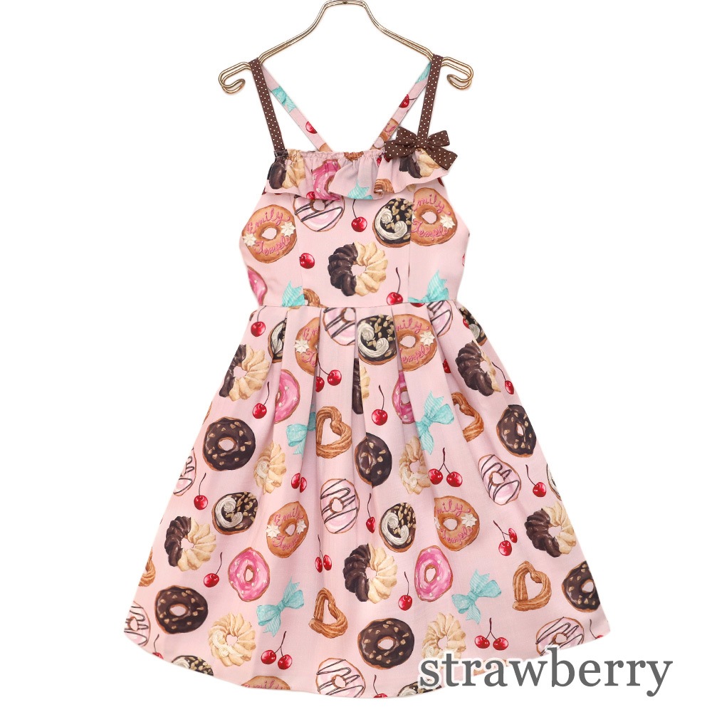 manyɡʥĥߥԡ(many donuts camisole dress)