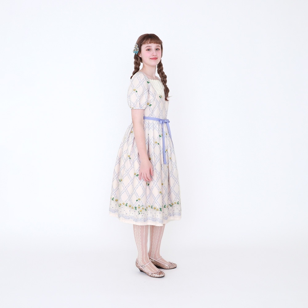 �������졼���ޡ�����åȥ��ԡ��� (cross lace Marguerite dress)