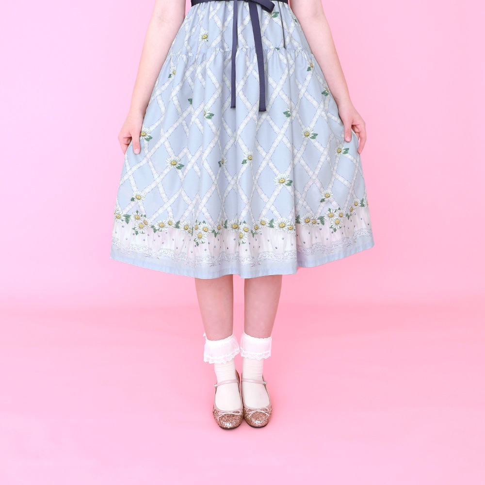 �������졼���ޡ�����åȥ���ߥ�������ԡ���(cross lace Marguerite dress)
