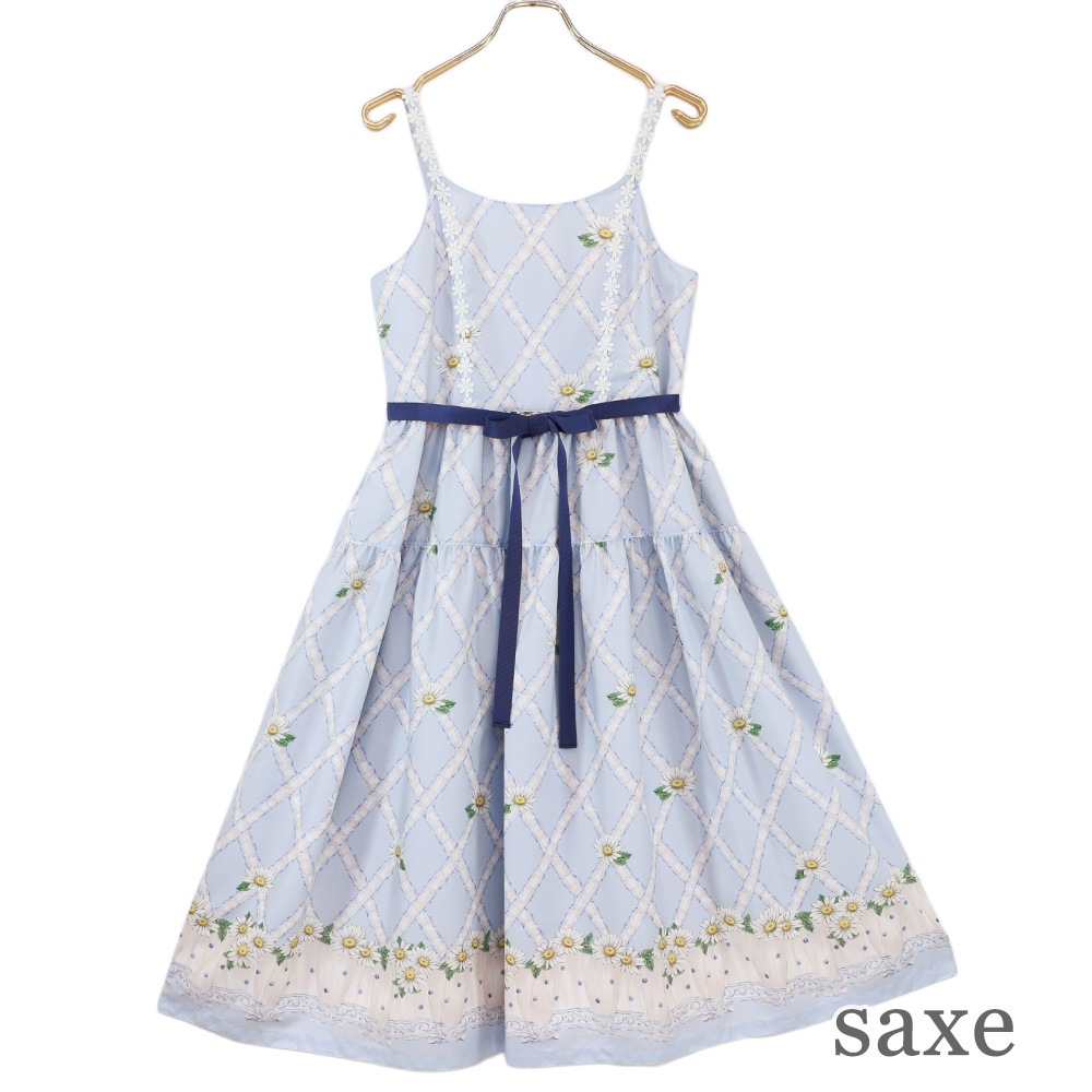 �������졼���ޡ�����åȥ���ߥ�������ԡ���(cross lace Marguerite dress)