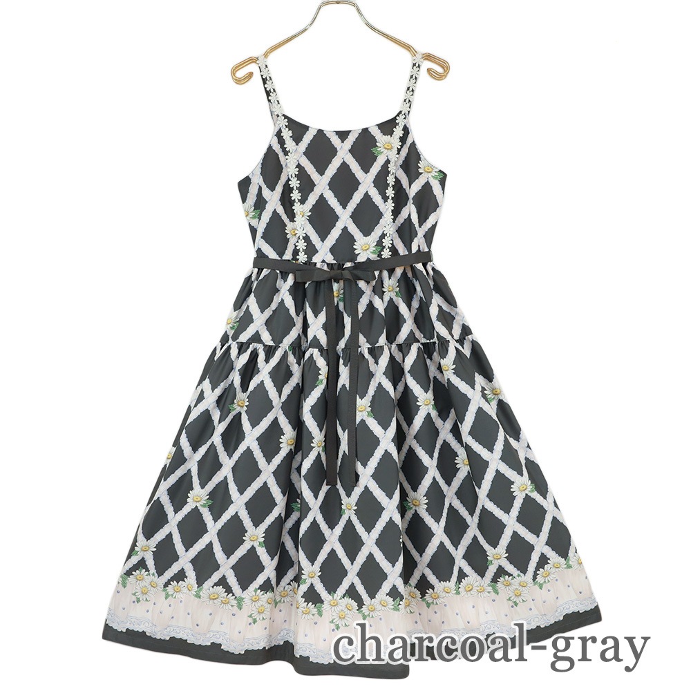 �������졼���ޡ�����åȥ���ߥ�������ԡ���(cross lace Marguerite dress)