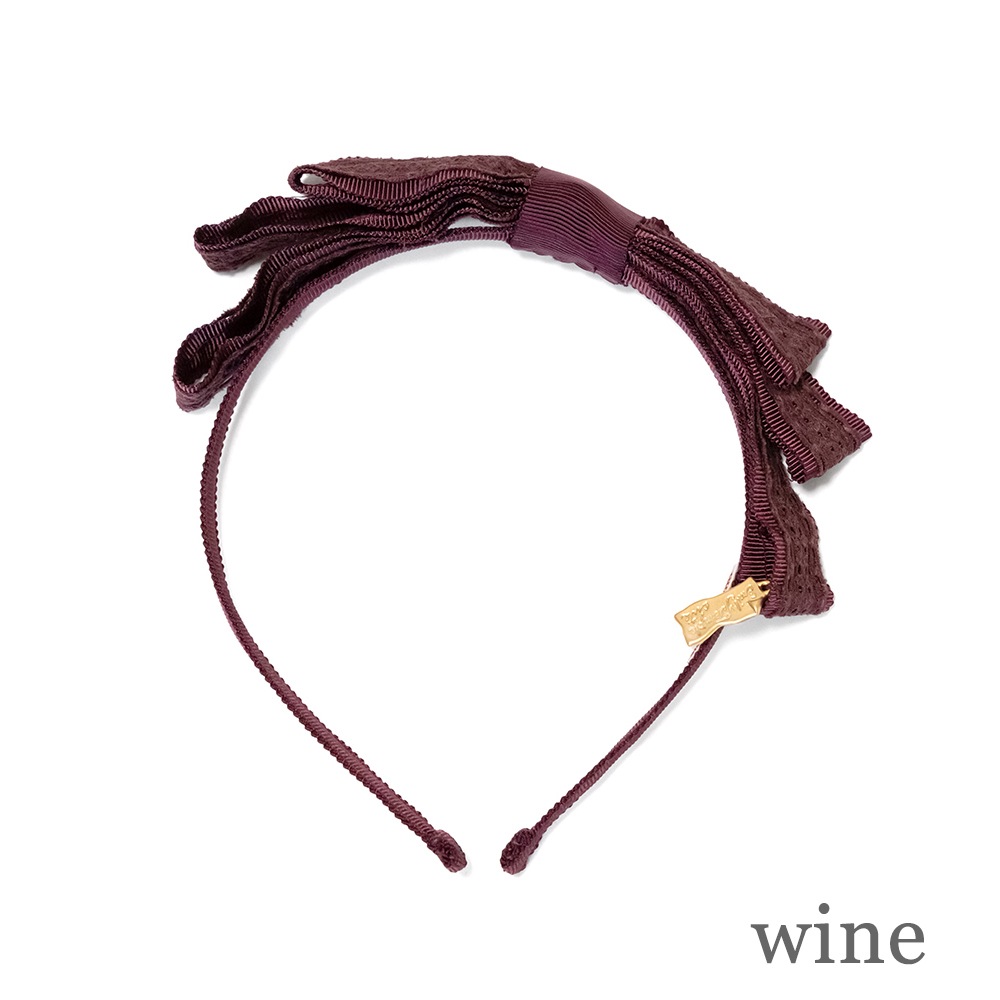�졼����ܥ󥫥��塼���� (Lace ribbon headband)