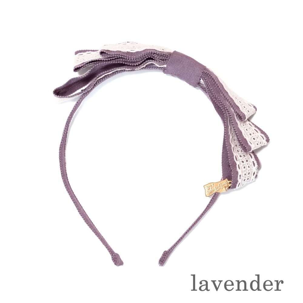 �졼����ܥ󥫥��塼���� (Lace ribbon headband)