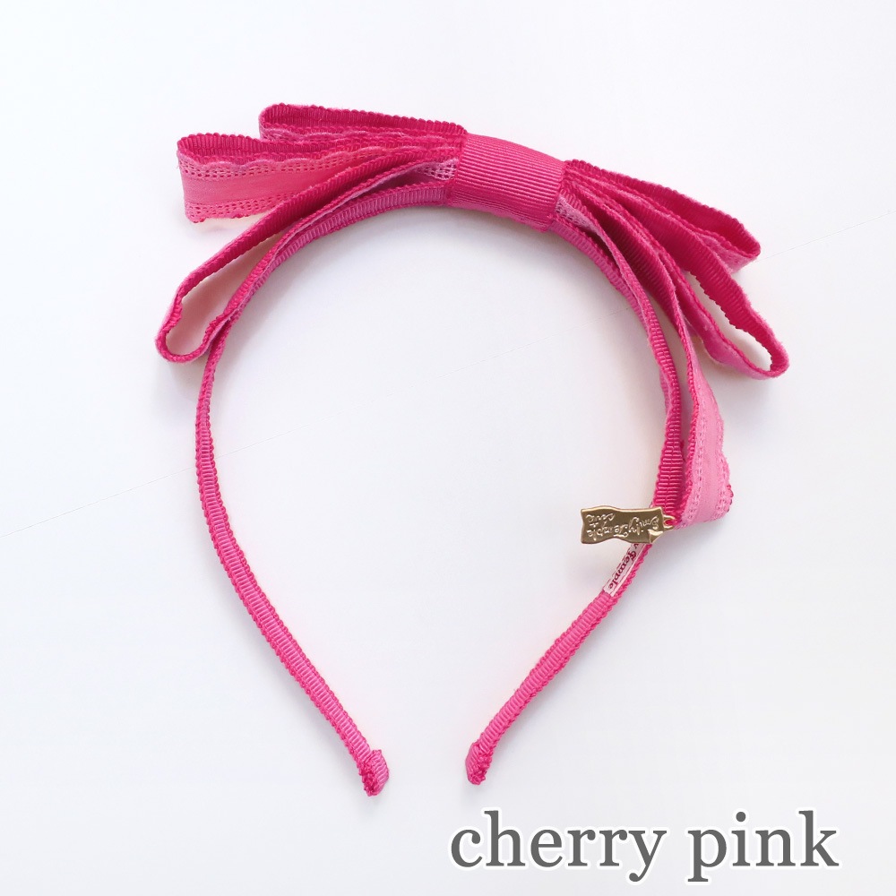�졼����ܥ󥫥��塼���� (Lace ribbon headband)