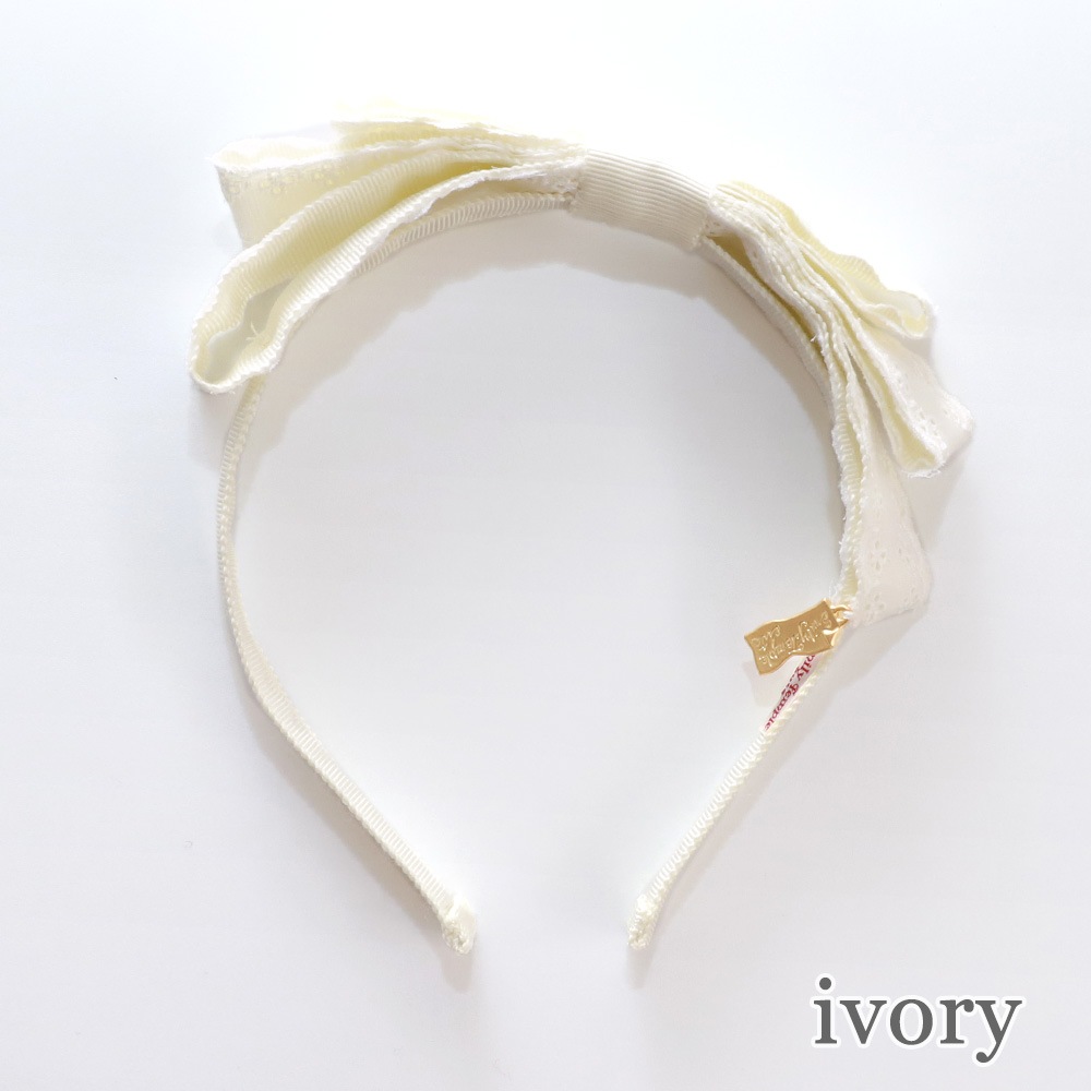 �졼����ܥ󥫥��塼���� (Lace ribbon headband)