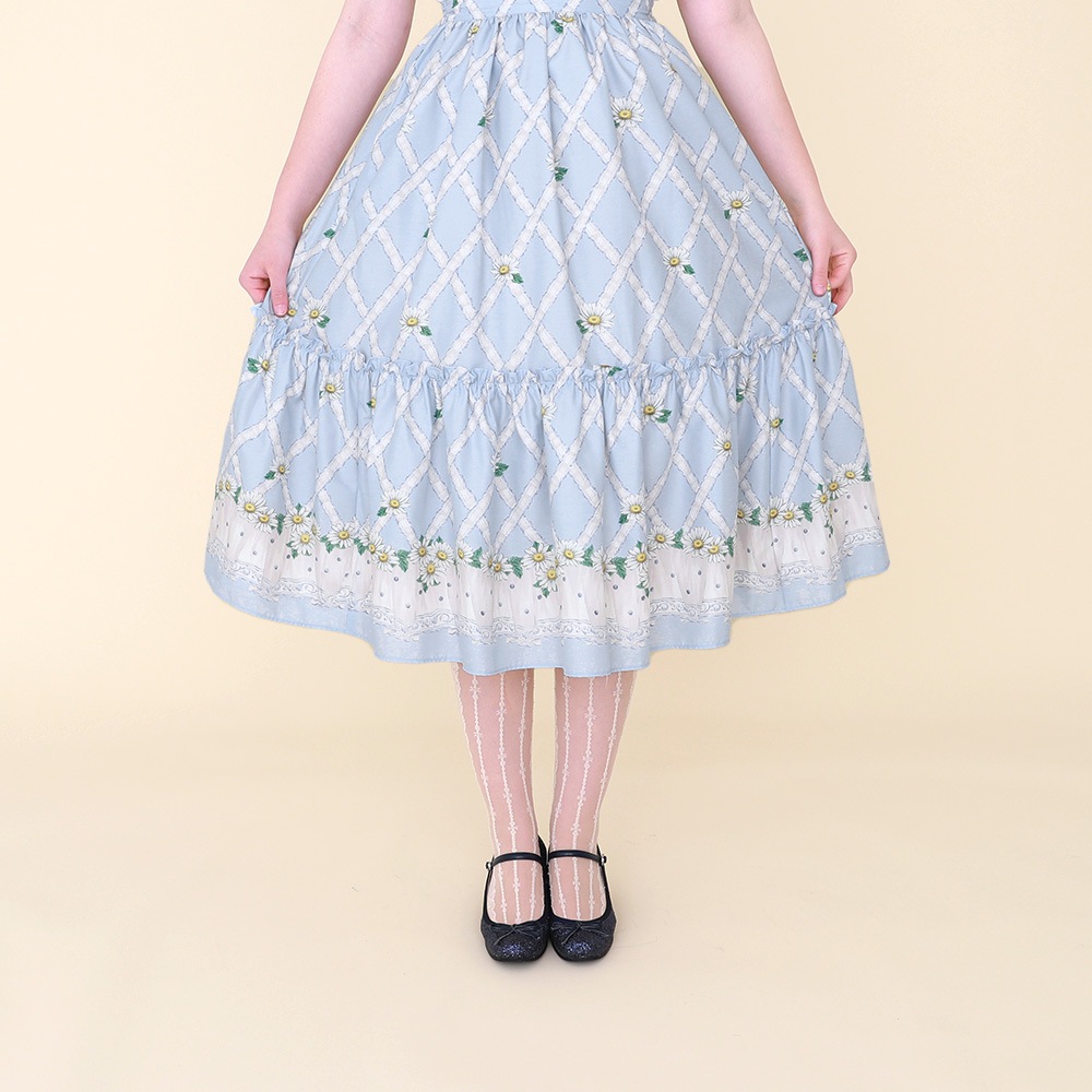 �������졼���ޡ�����åȥ�������(cross lace Marguerite dress)