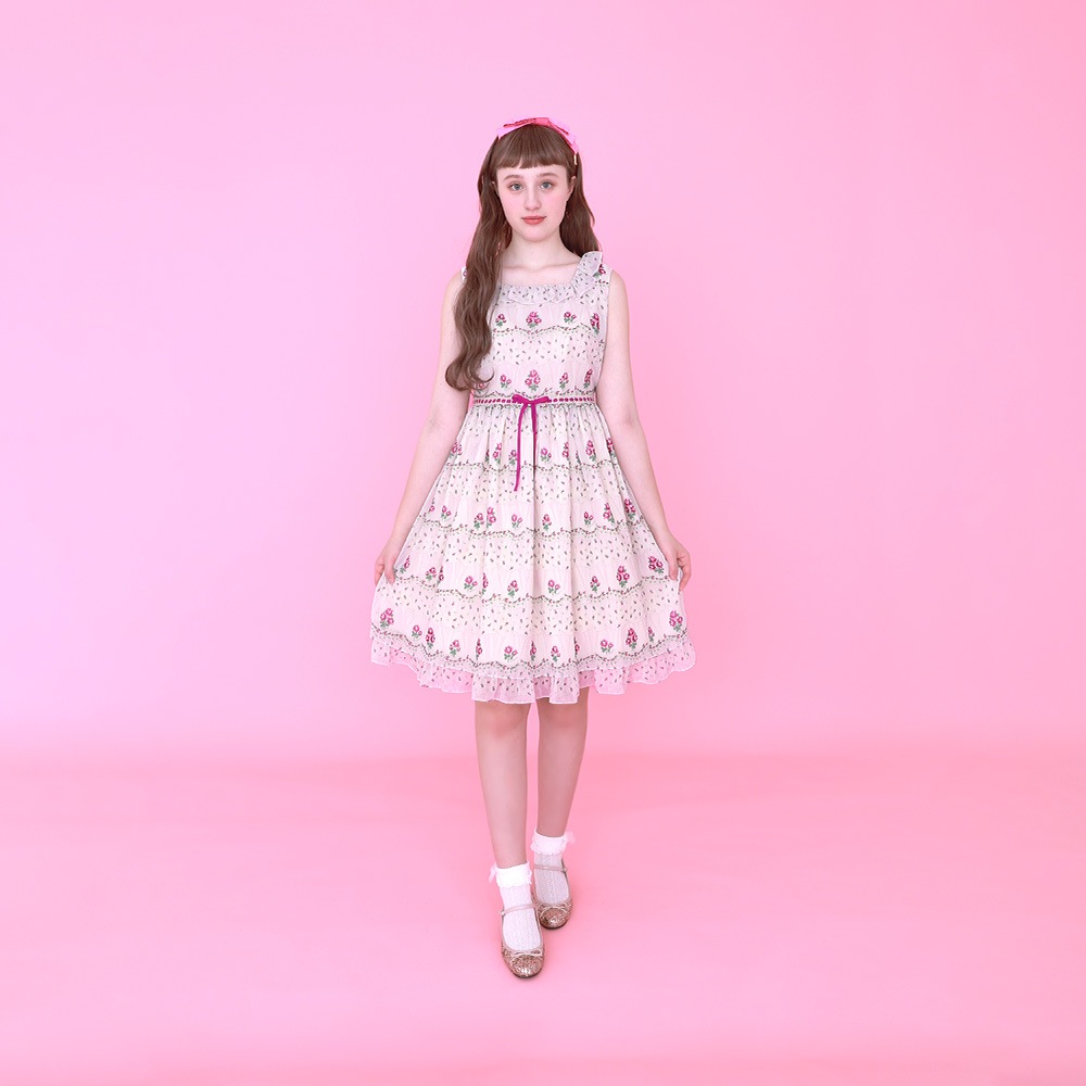 petit rose frill �Ρ����꡼�֥��ԡ���(petit rose frill sleeveless dress)