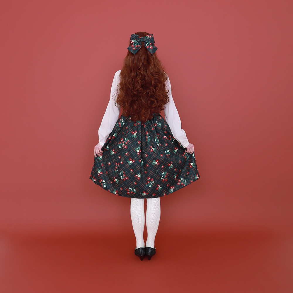 Strawberry Tartan �Х�å�(Strawberry Tartan ribbon hair accessory)