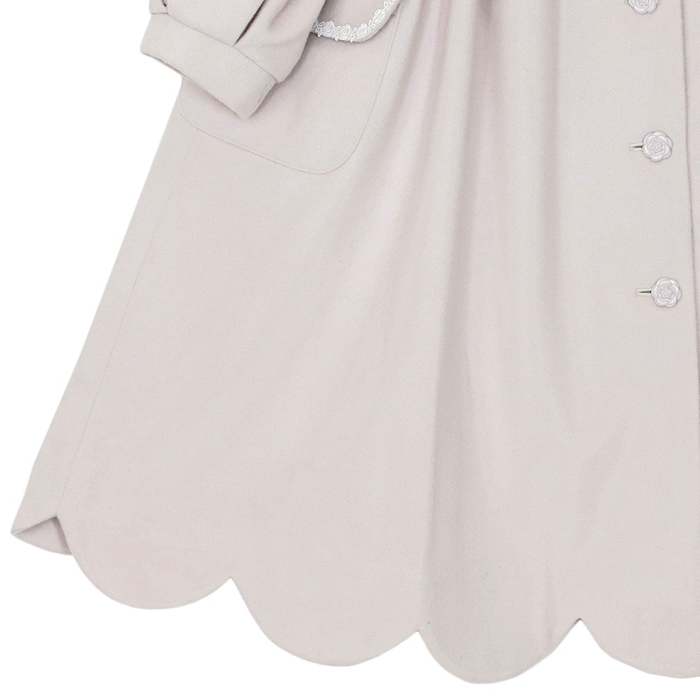 �ץ�������������åץ�����(petitrose scallop coat)