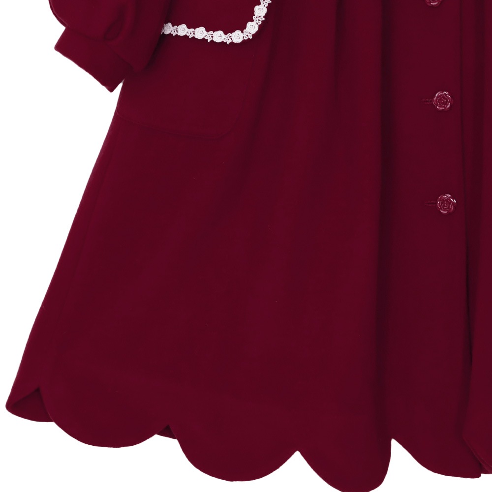 �ץ�������������åץ�����(petitrose scallop coat)