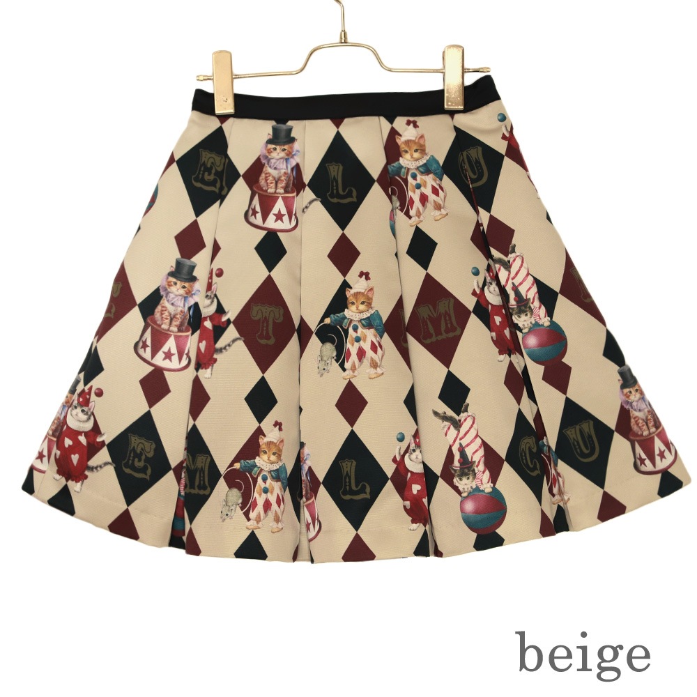 CIRCUS CATS�ץ꡼�ĥ������� (CIRCUS CATS pleats skirt)