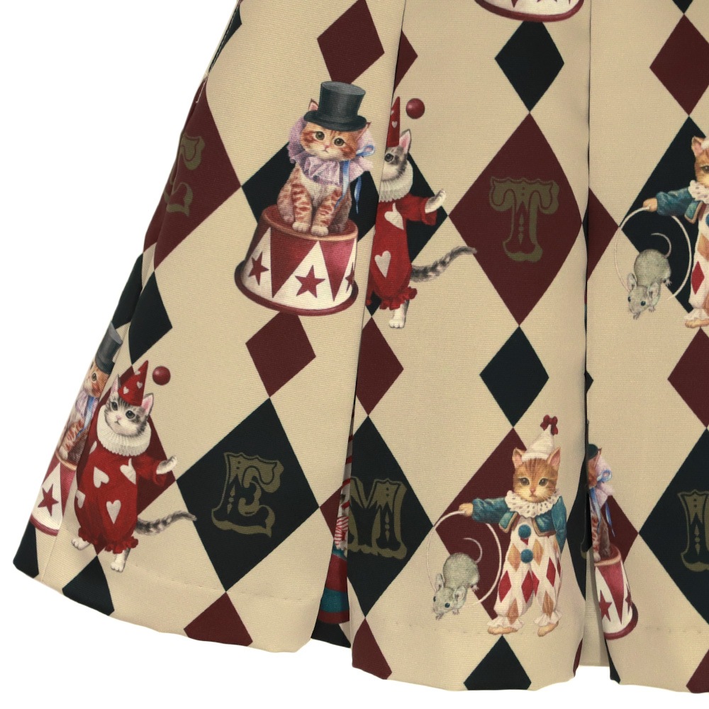 CIRCUS CATS�ץ꡼�ĥ������� (CIRCUS CATS pleats skirt)