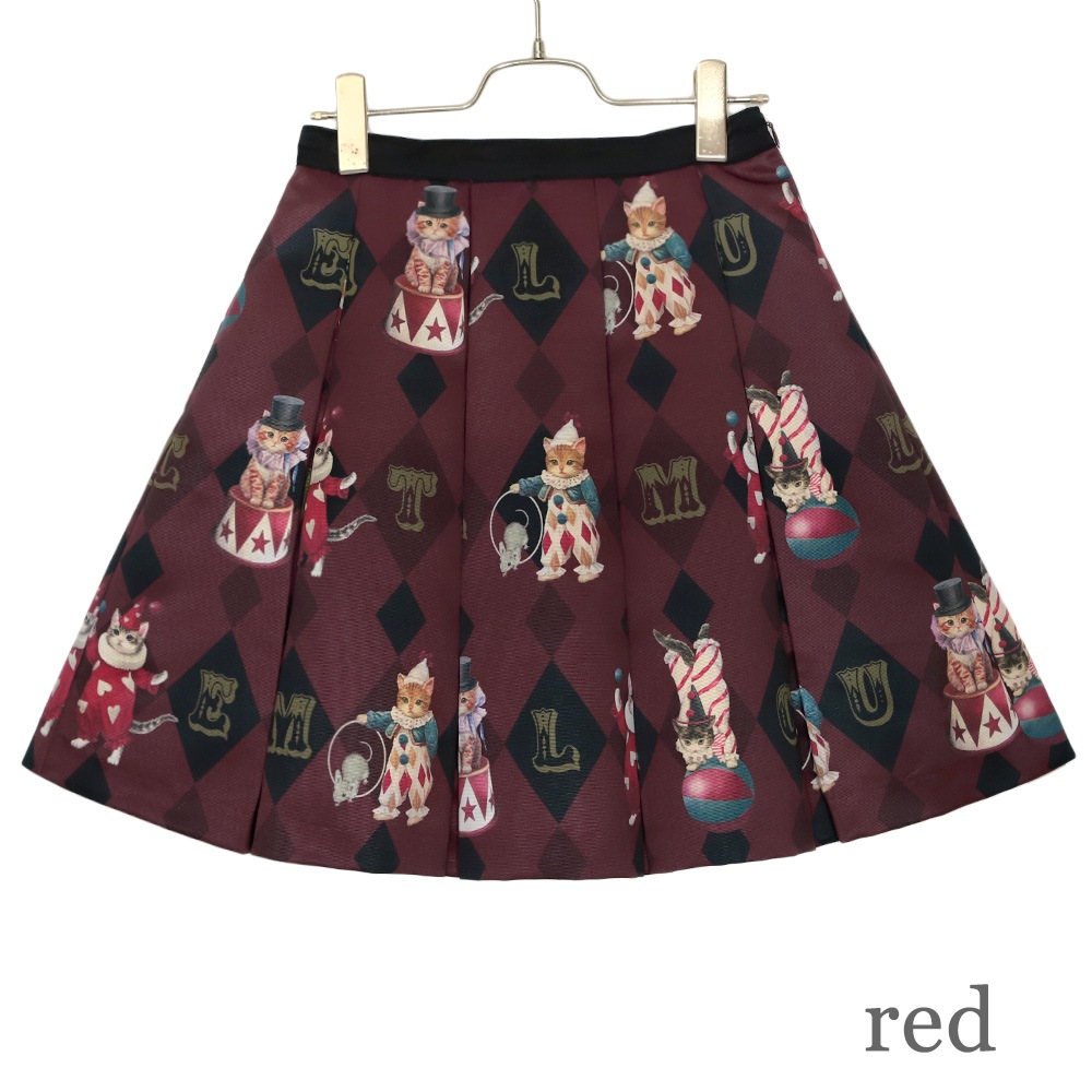 CIRCUS CATS�ץ꡼�ĥ������� (CIRCUS CATS pleats skirt)