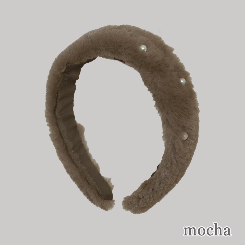 �ե����ѡ��륫���塼���� (fur pearl  headband)