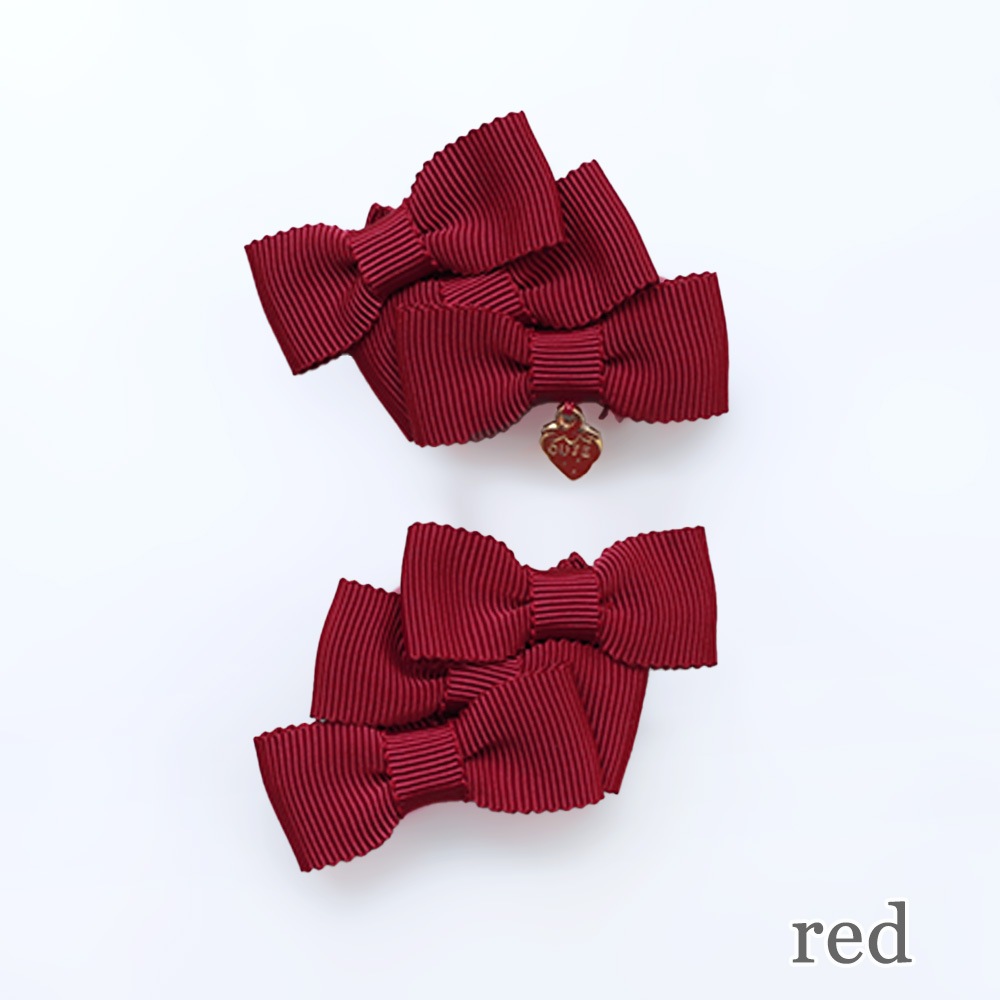 tripleܥ󥯥å(Triple ribbon hair accessory)