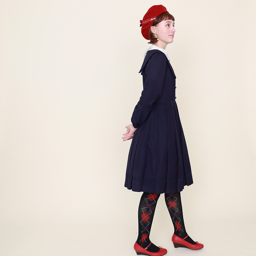 ֥륫顼ץ꡼ĥԡ (Double collar pleats dress)