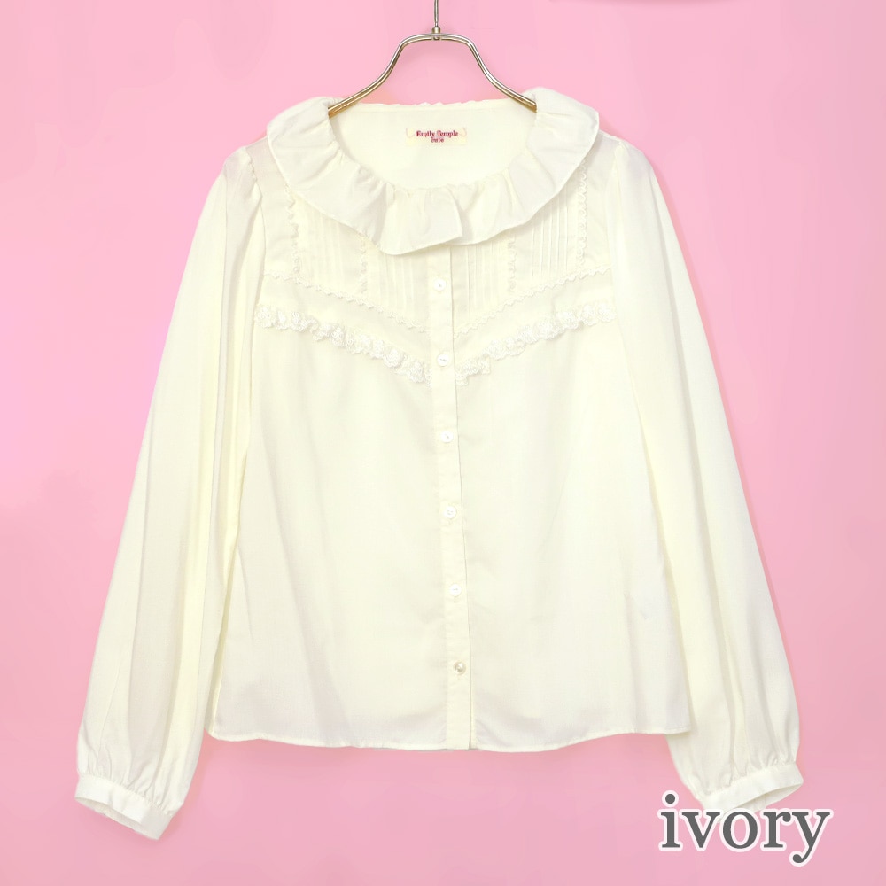 åե륫顼֥饦 (collar ruffle blouse)
