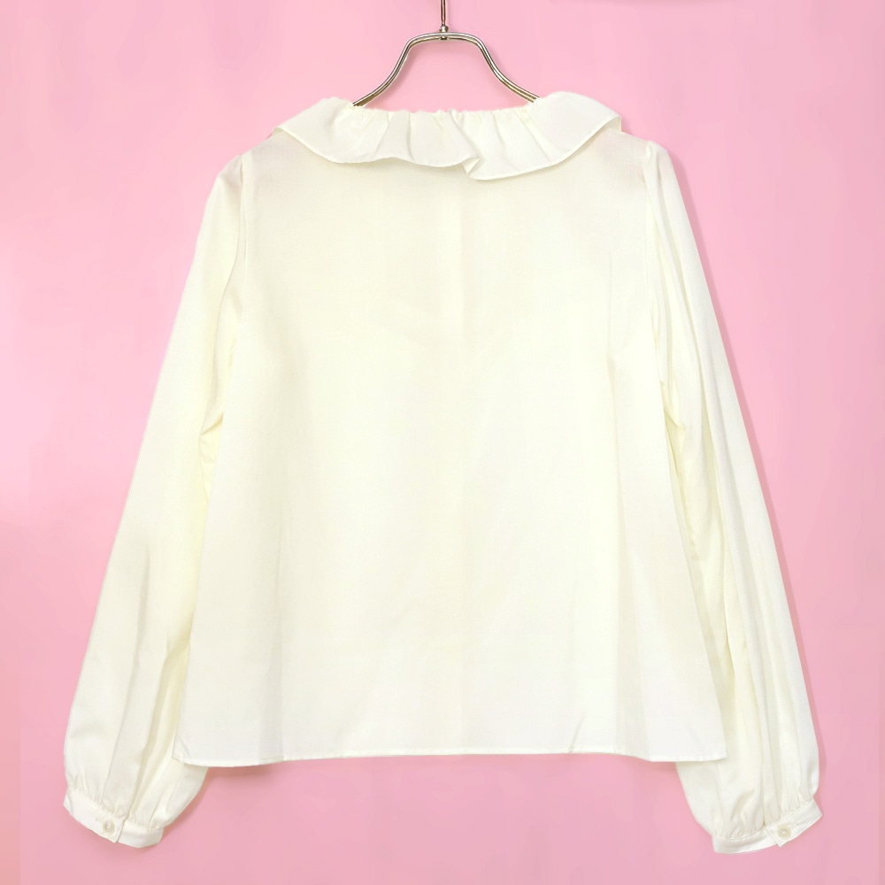 åե륫顼֥饦 (collar ruffle blouse)