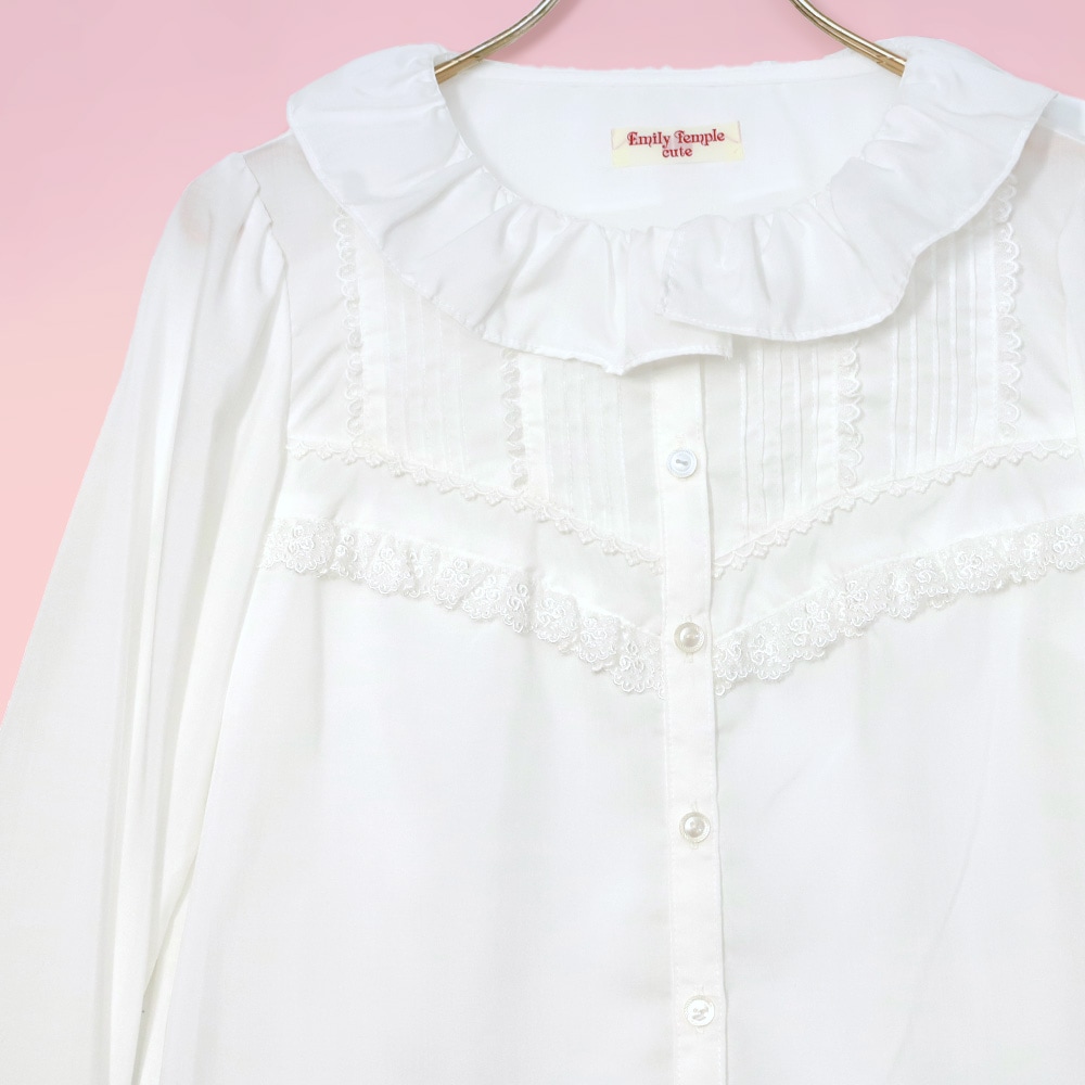åե륫顼֥饦 (collar ruffle blouse)