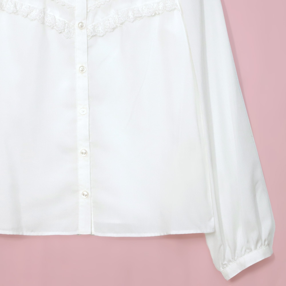 åե륫顼֥饦 (collar ruffle blouse)