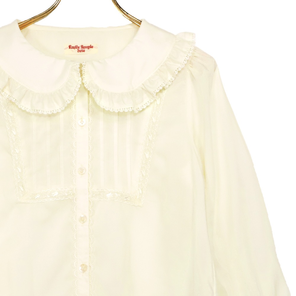 ���������ԥ󥿥å��졼���֥饦�� (square pintuck lace blouse)