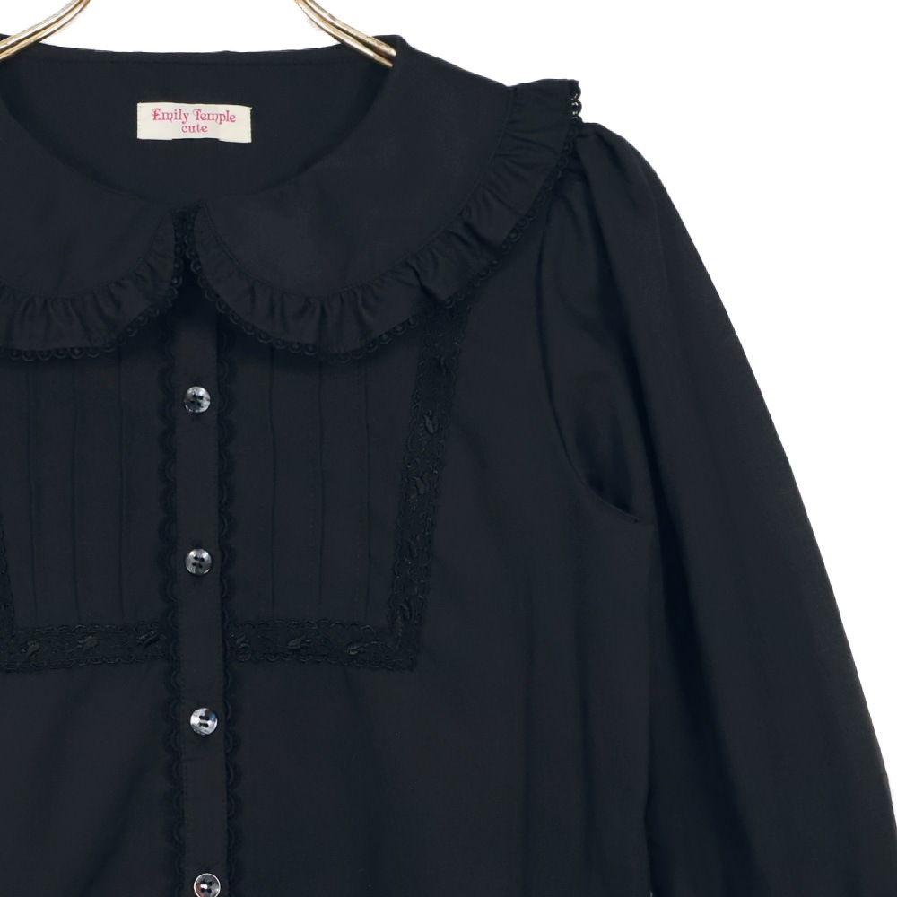 ���������ԥ󥿥å��졼���֥饦�� (square pintuck lace blouse)