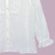���������ԥ󥿥å��졼���֥饦�� (square pintuck lace blouse)