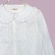 ���������ԥ󥿥å��졼���֥饦�� (square pintuck lace blouse)