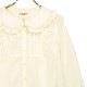 ���������ԥ󥿥å��졼���֥饦�� (square pintuck lace blouse)