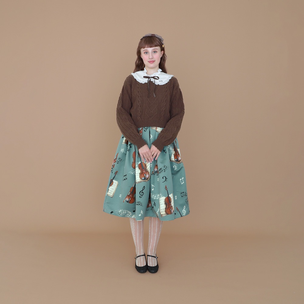 Emily Temple cute ＷｈｉｐＣａｋｅボーダースカート Whip Cake Border Skirt by Emily Temple Cute