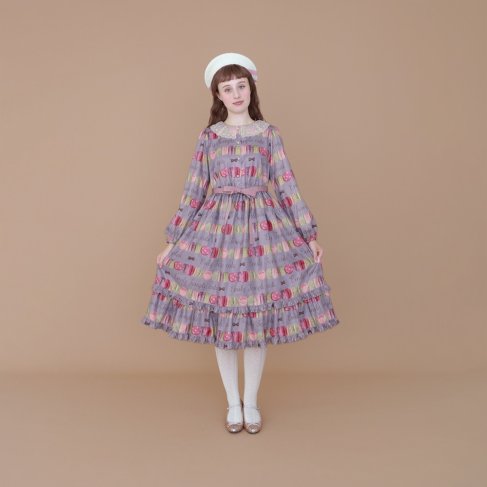 Reservation】doux macaronロングワンピース (doux macaron long dress
