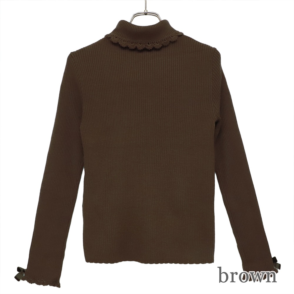 �졼���ե�륿���ȥ�˥åȡ�(lace frill turtleneck)