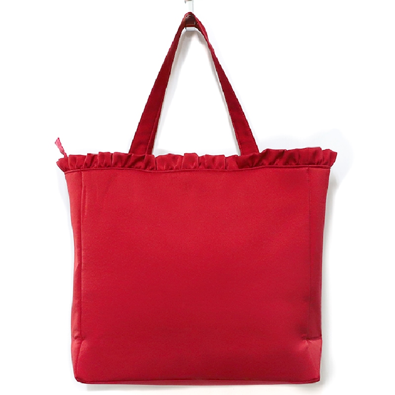 red canvas bags