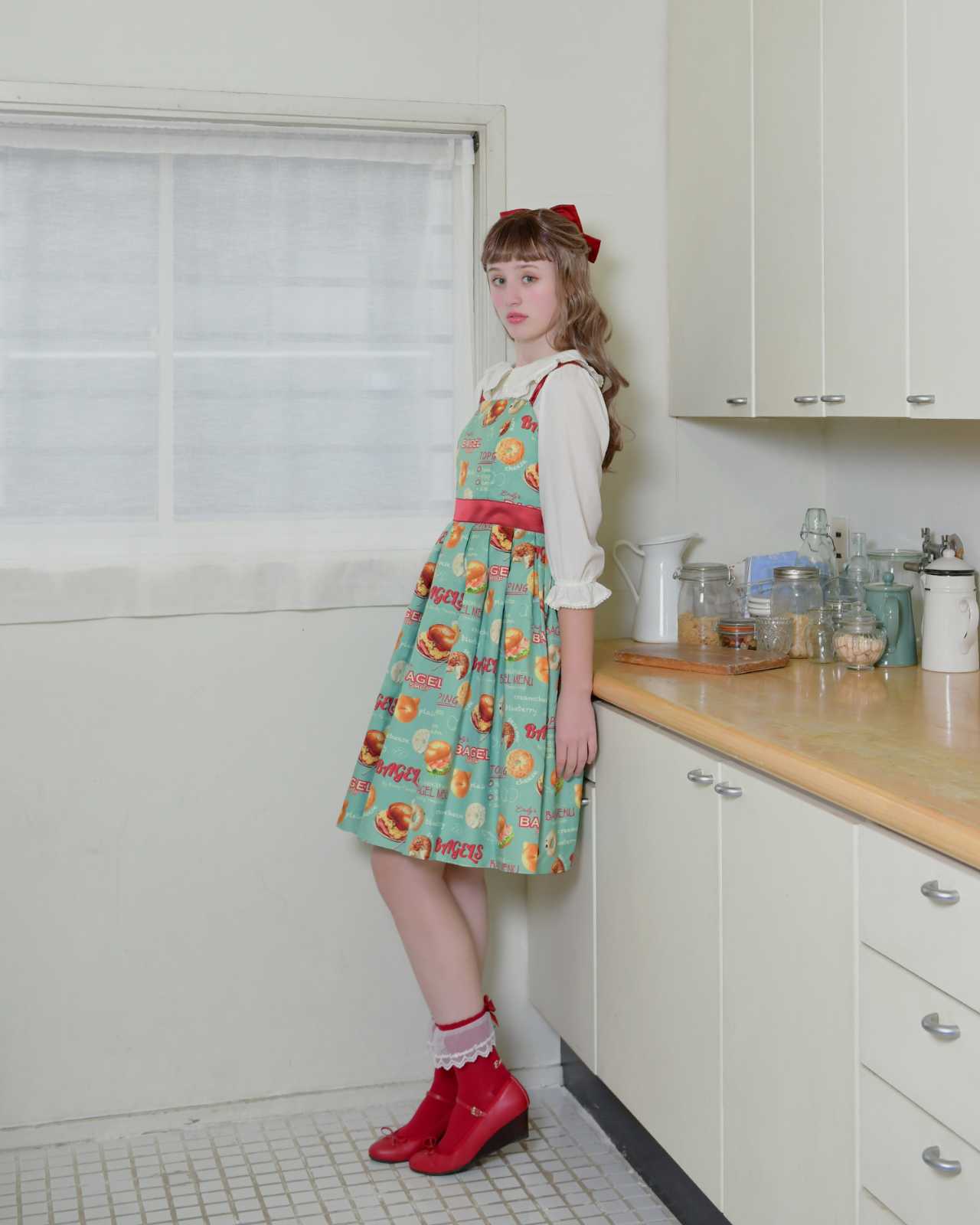 ��Reservation��Bagel Topping�Ρ����꡼�֥��ԡ���(sleeveless dress)