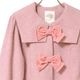 ��Reservation�ۥХå���ܥ�ĥ����ɥ�����(back ribbon tweed coat)